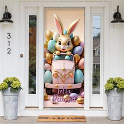 Capa De Porta Para Decoração Páscoa 6 - Painel de Festa Loja Oficial