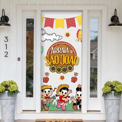 Capa De Porta Para Decoração Tema Festa Junina 3 - Painel de Festa Loja Oficial