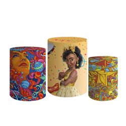 Trio De Cilindros Para Festas Carnaval - Painel de Festa Loja Oficial