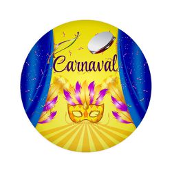 Painel De Festa Redondo Carnaval - Painel de Festa Loja Oficial