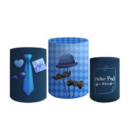 Trio De Cilindros Para Festas Dia Dos Pais 3 - Painel de Festa Loja Oficial