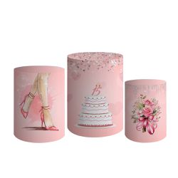 Trio De Cilindros Para Festa De Aniversário 15 Anos 3 - Painel de Festa Loja Oficial