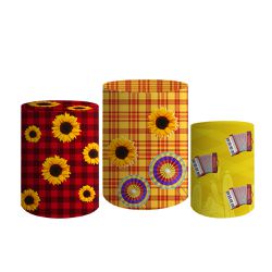 Trio De Cilindros Para Festa Junina 5 - Painel de Festa Loja Oficial