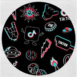 Capa Painel Sublimado - TikTok - PR-TIKTOK-01 - PAINELPR