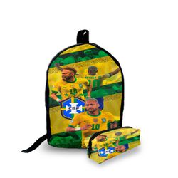 Mini Mochila Urbana + Estojo - Jogadores Futebol -... - PAINELPR