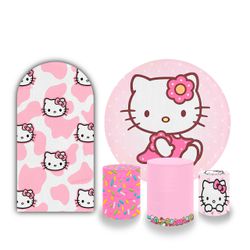 Painel Decorativo Hello Kitty Rosa – Kit Completo ... - PAINELPR