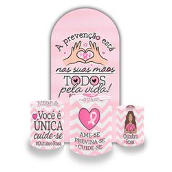 Kit de Festa Outubro Rosa – Painel e Cilindros Dec... - PAINELPR