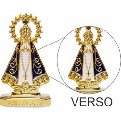 Imagem Nossa Senhora Aparecida Dourada Coroa Com Adesivo - IM.13 - Paludo Artigos Católicos