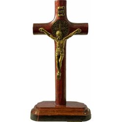 Crucifixo Madeira 9cm De Mesa - CR.25 - Paludo Artigos Católicos