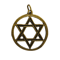 Medalha Estrela De Davi 2,8cm Ouro Velho - ME.12 - Paludo Artigos Católicos