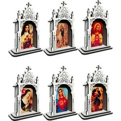 Capela Oratório Mdf Dom Divino 12 Cm - CA.41 - Paludo Artigos Católicos