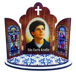 CAPELA PORTUGUESA MDF - CARLO ACUTIS - CA.46 - Paludo Artigos Católicos