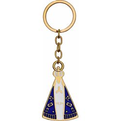 Chaveiro Nossa Senhora Aparecida Fundo Branco - CH.35 - Paludo Artigos Católicos