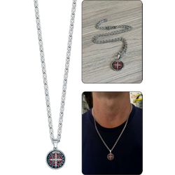 CORRENTE AÇO INOX COM MEDALHA SÃO BENTO - CT.20 - Paludo Artigos Católicos