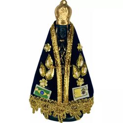 Imagem Aparecida Manto Com Caixa 12 cm - IM.39 - Paludo Artigos Católicos