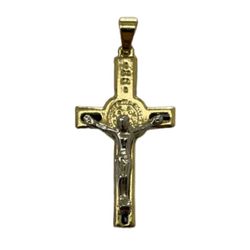 CRUCIFIXO SÃO BENTO 3.5X1.8 CM 163 - CR.45 - PALUDO ARTIGOS CATÓLICOS 