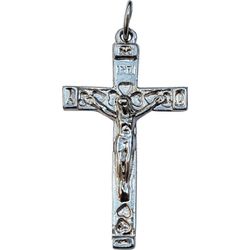 Crucifixo Jerusalem Niquelado 156 - CR.42 - PALUDO ARTIGOS CATÓLICOS 