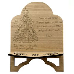 PORTA BÍBLIA MDF APARECIDA GRANDE 35CM - DI.296 - PALUDO ARTIGOS CATÓLICOS 