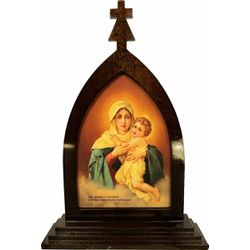 CAPELA MÃE RAINHA 32 CM SEM PORTA - CA.37 - PALUDO ARTIGOS CATÓLICOS 