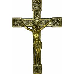 Crucifixo Metal Parede 32,5cm - CR.77 - PALUDO ARTIGOS CATÓLICOS 
