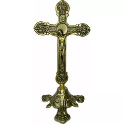 Crucifixo Metal de Altar 30 cm - CR.72 - PALUDO ARTIGOS CATÓLICOS 