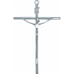 Crucifixo Estilizado 18,5x11,5cm Prateado - CR.81 - PALUDO ARTIGOS CATÓLICOS 