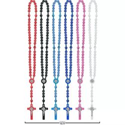 Rosário TerÇo BotÃo De Rosas 10 Mm Várias Cores - TD.77 - Paludo Artigos Católicos