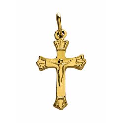 Pingente Crucifixo 2x1,2cm Dourado - CR.10 - Paludo Artigos Católicos