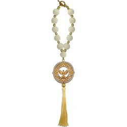Dezena Para Carro Espírito Santo Pérola Craquelada - DE.22 - Paludo Artigos Católicos