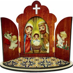 Capela Oratório Portuguesa 12 Cm Presépio - PN.11 - Paludo Artigos Católicos