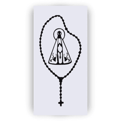 Adesivo Terço Nossa Senhora Aparecida Médio - AD.06 - Paludo Artigos Católicos