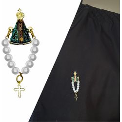 Botton Nossa Senhora Aparecida Com Dezena - BT.03 - Paludo Artigos Católicos