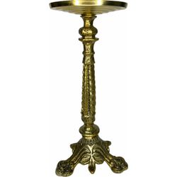 Castiçal Candelabro 30cm Com Prato Base Para Vela 11cm - DI.308 - Paludo Artigos Católicos