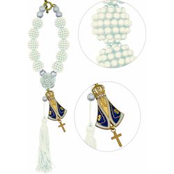 Dezena Para Carro Nossa Senhora Aparecida Flor - DE.09 - Paludo Artigos Católicos