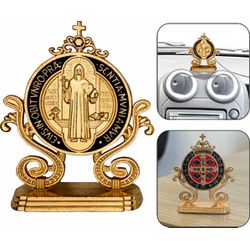 Medalhão De Mesa Com Adesivo - São Bento - DI.362 - Paludo Artigos Católicos