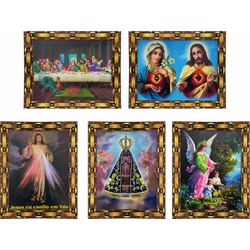 Quadro Parede Madeira 48x38cm - DI.358 - Paludo Artigos Católicos