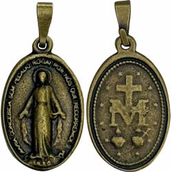 Medalha Milagrosa Ouro Velho 16x27 Mm Média - ME.10 - Paludo Artigos Católicos
