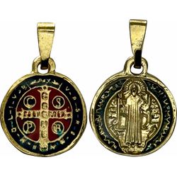 Medalha São Bento Resinada 14 Mm - ME.42 - Paludo Artigos Católicos