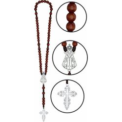 Terço Madeira Nossa Senhora Aparecida Vazado - TM.22 - Paludo Artigos Católicos