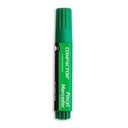 Caneta Pincel Atomico Verde Compactor - 60925 - Papelaria Mendonça