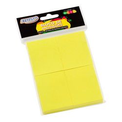 Bloco Recado Adesivo 38x50 Amarelo Neon 100fls Ref... - Papelaria Mendonça