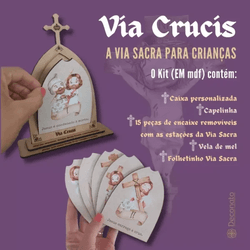 Capelinha Via Crucis - Via Sacra Para Crianças - ... - PAPEL CATÓLICO