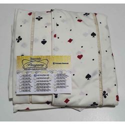Lençol Malha Casal Padrão Estampado Baralho com fu... - Pargany