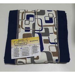 Lençol Malha Casal Padrão Liso Azul Marinho com a ... - Pargany
