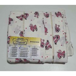 Lençol Malha Casal Padrão Estampado Stitch Rosa co... - Pargany