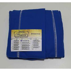 Lençol Malha Casal Padrão Liso Azul Caneta e 2 fro... - Pargany