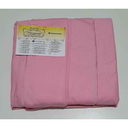 Lençol Malha Casal Padrão Liso Rosa Bebê elastico ... - Pargany