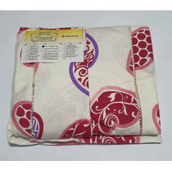 Lençol Malha Casal Padrão Estampado Coração Vermel... - Pargany