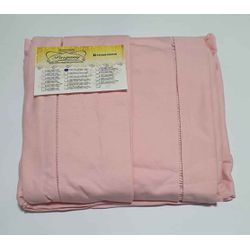 Lençol Malha Casal Padrão Liso Rosa Claro elastico... - Pargany
