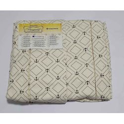 Lençol Malha Casal Padrão Estampado Ancora Quadric... - Pargany